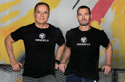 מייסדי MindFly מימין: ערן טל ויהודה אלמליח, קרדיט: אסנת קרסננסקי